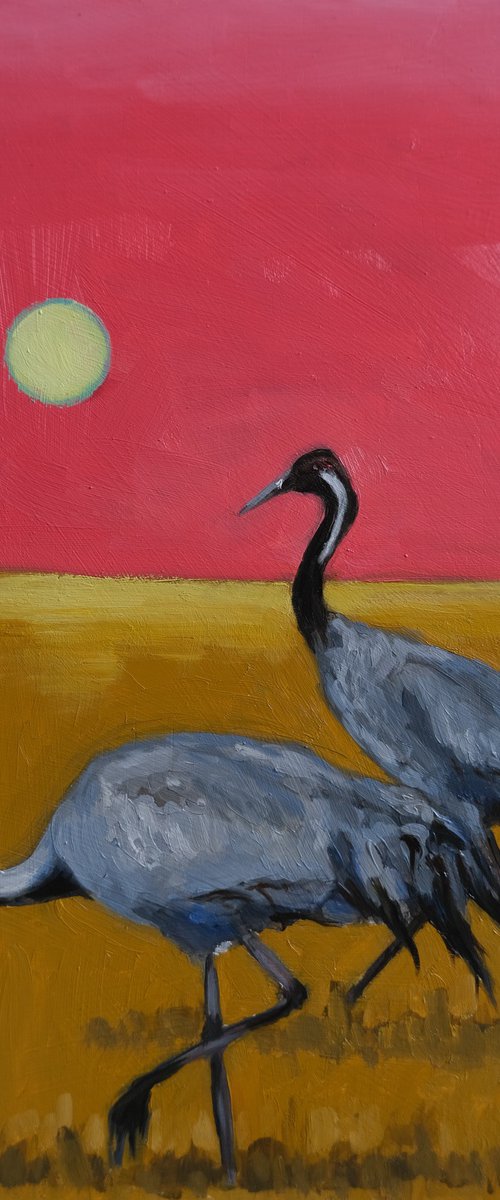 Crane study no 1 by Kerry Lisa Davies