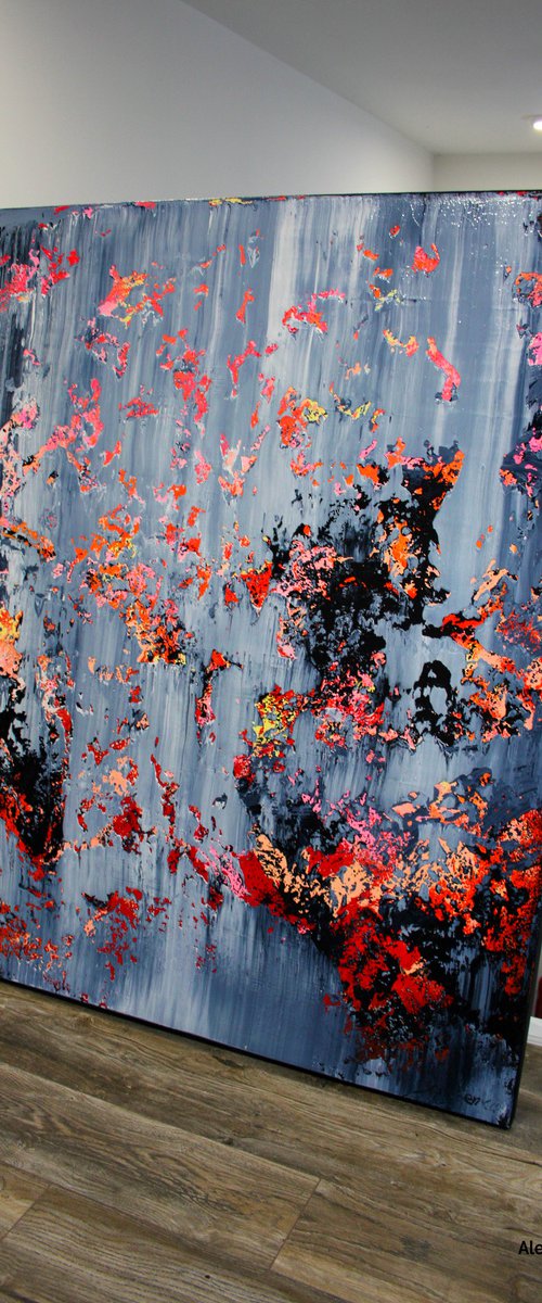 120x100cm. / Abstract painting / Abstract 106 by Alex Senchenko