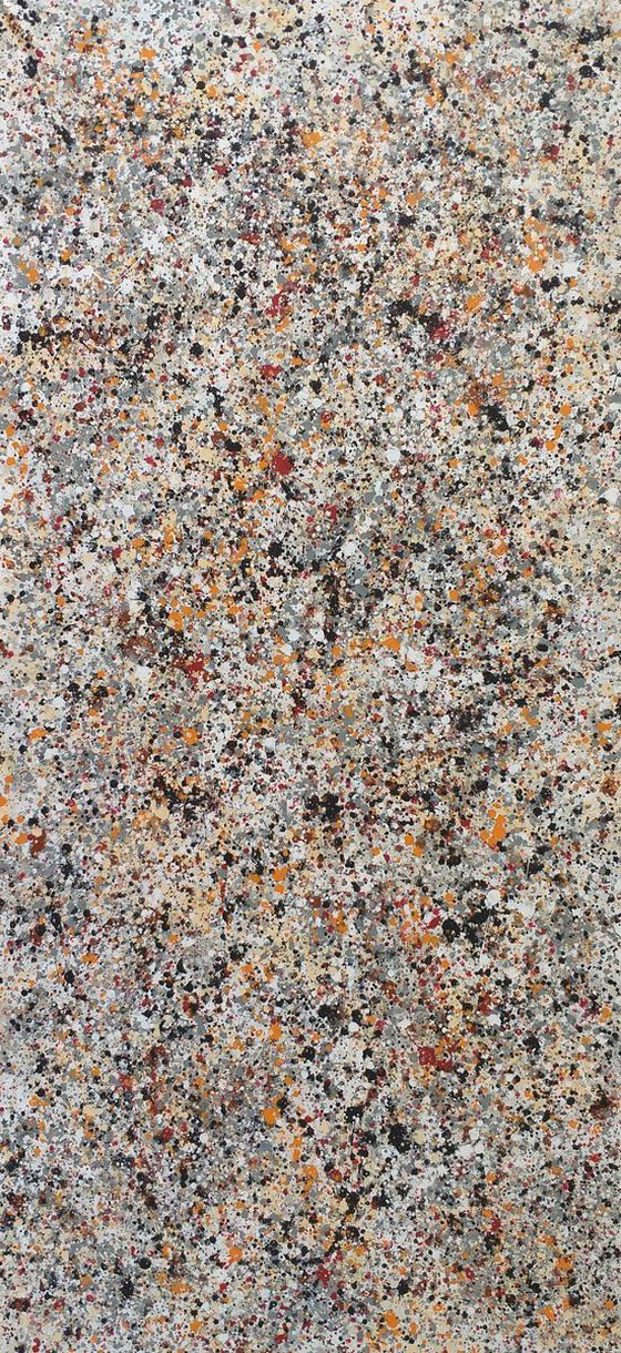 Contemporary J.Pollock style acrylic by M.Y.