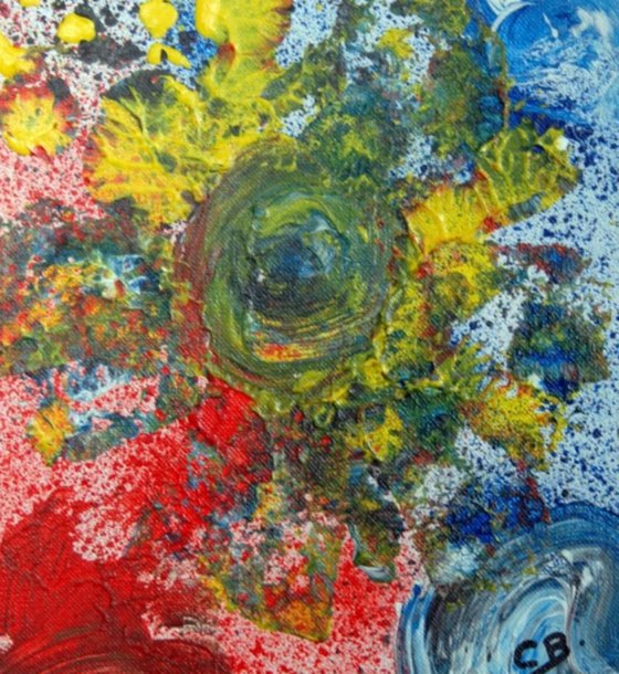 Collage of flower artworks 9