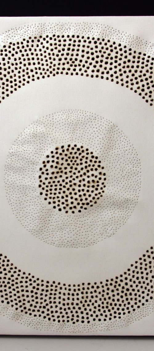 White Burn Circle by Laura Grace