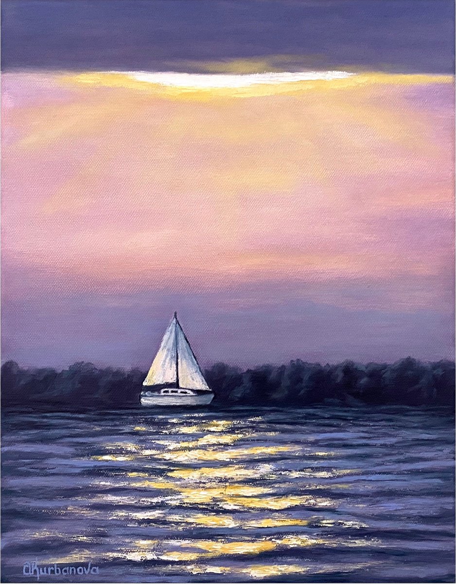 Whispers Of The Sunset By Olga Kurbanova, 11 X 14, Artwork For Sale On Artfinder