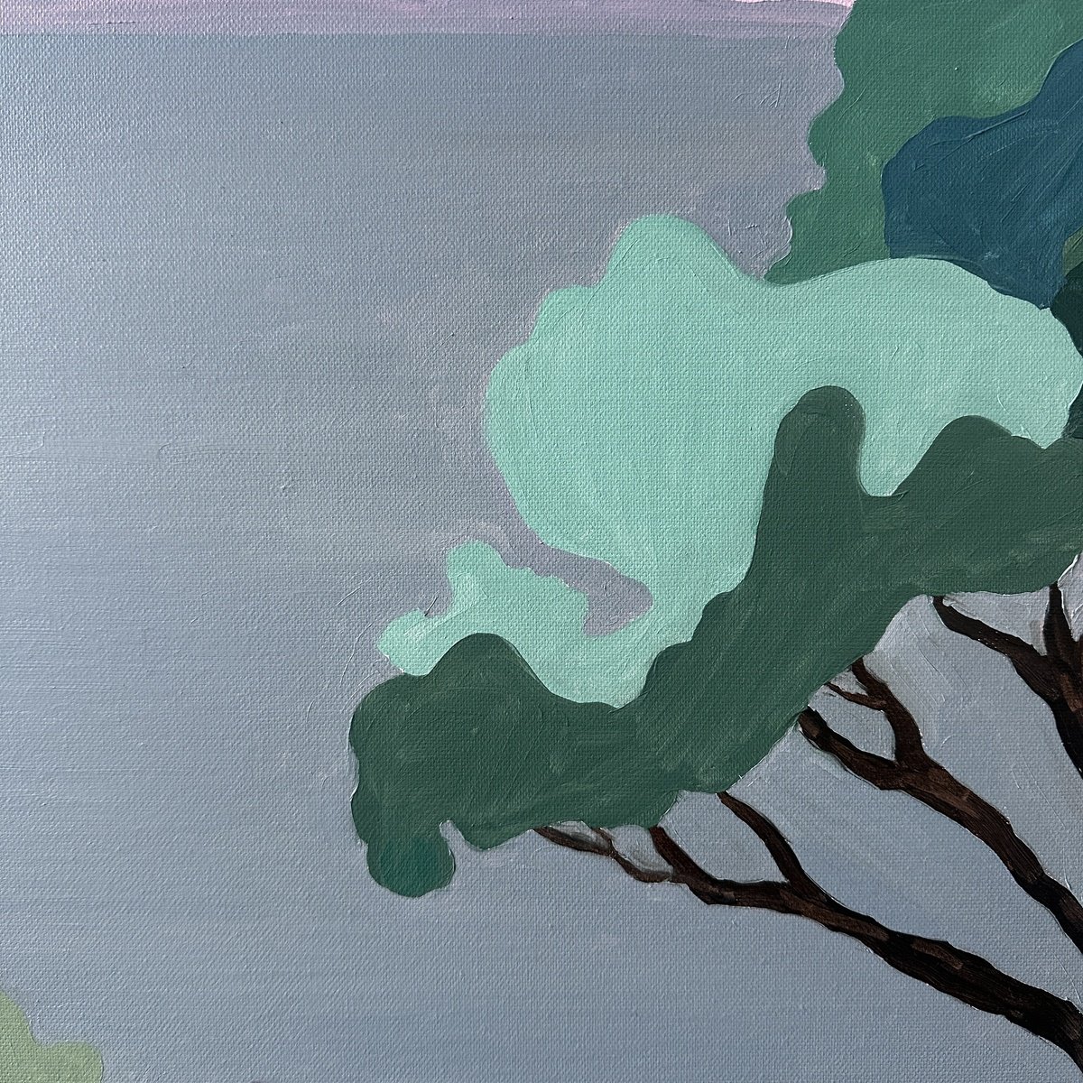 Blue Landscape By Irina Anis, 31 X 31, Artwork For Sale On Artfinder