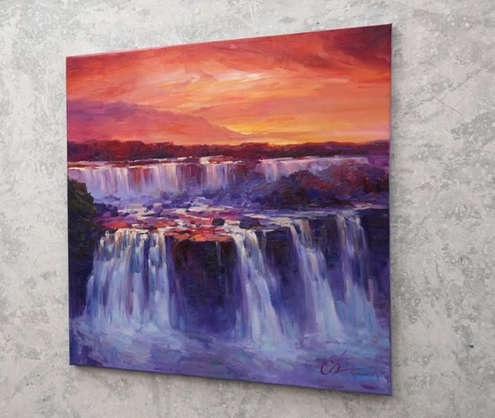 Golden Light Above the Falls