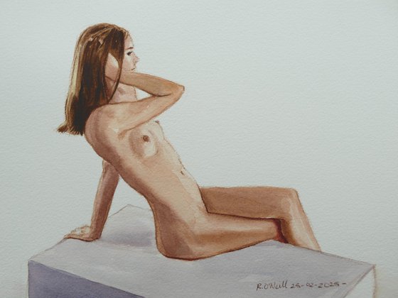 Seated female nude