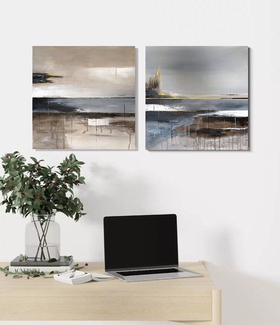 Luminous Divide – Diptych