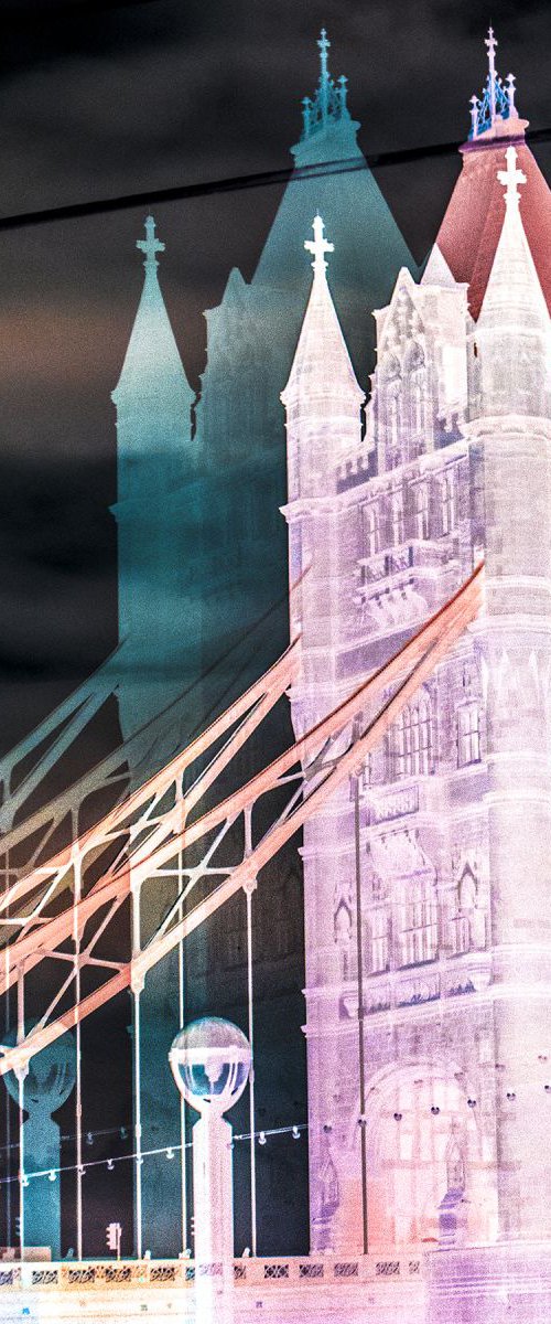TOWER BRIDGE DOUBLE VISION (INVERT) NO:2 (Limited edition  1/20 15"X10") by Laura Fitzpatrick