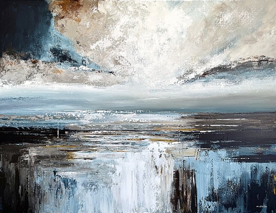 Light Beyond the Distant Shore landscape