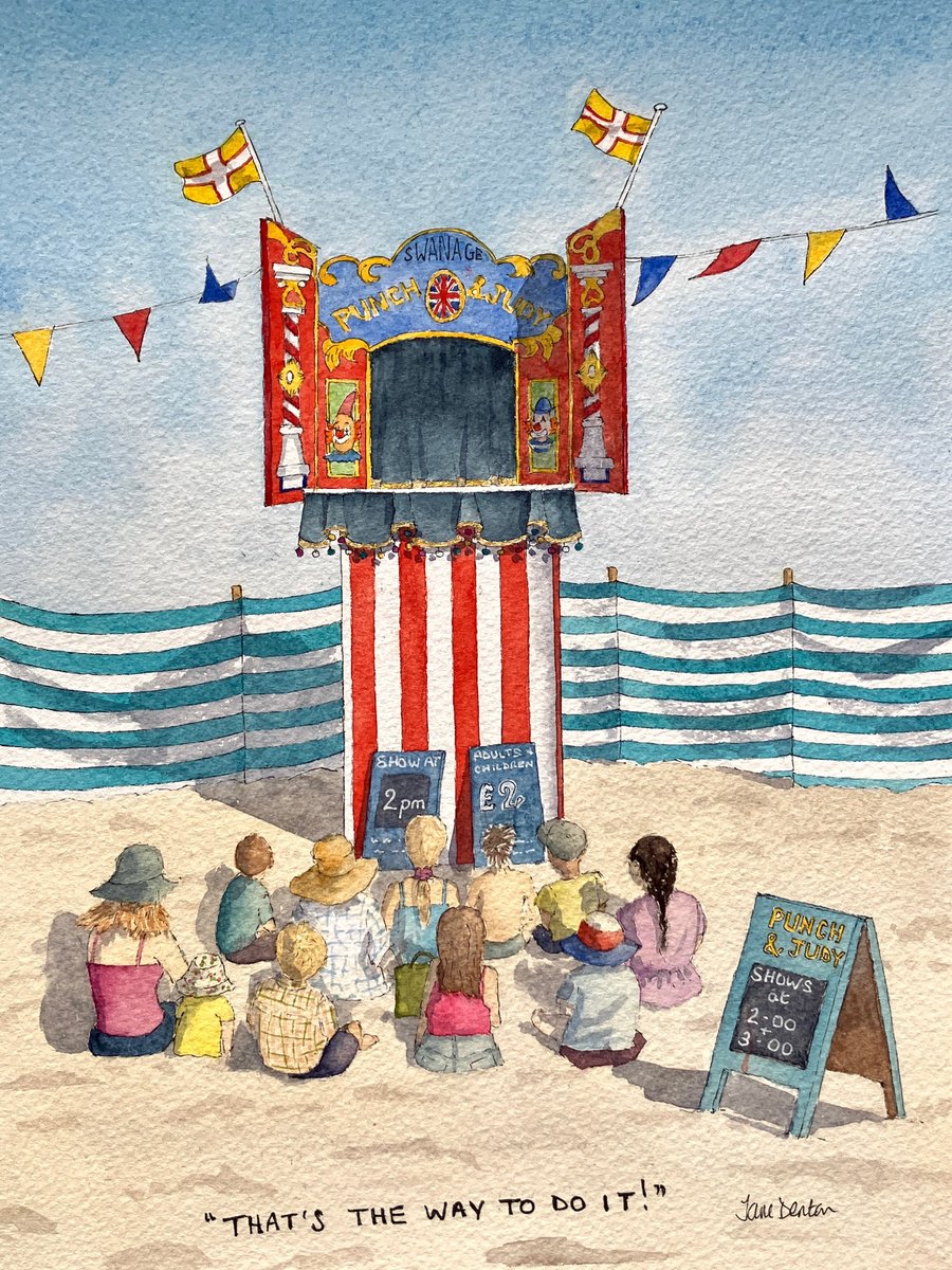 Impressionistic Landscape Watercolour By Jane Denton, 10 X 14, That