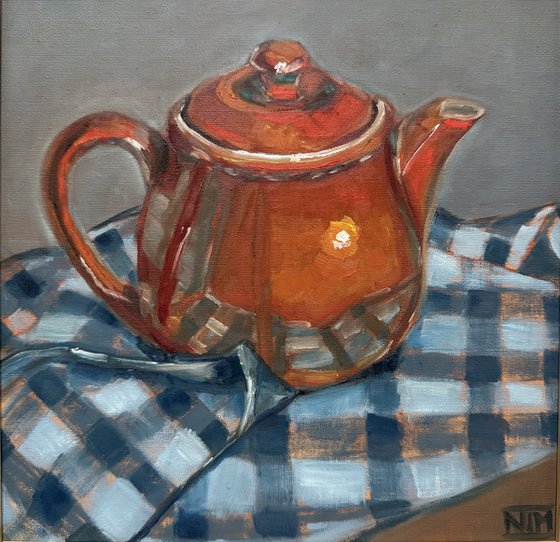 Orange Teapot