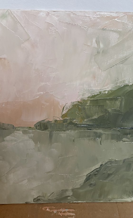 Quiet abstract sunset