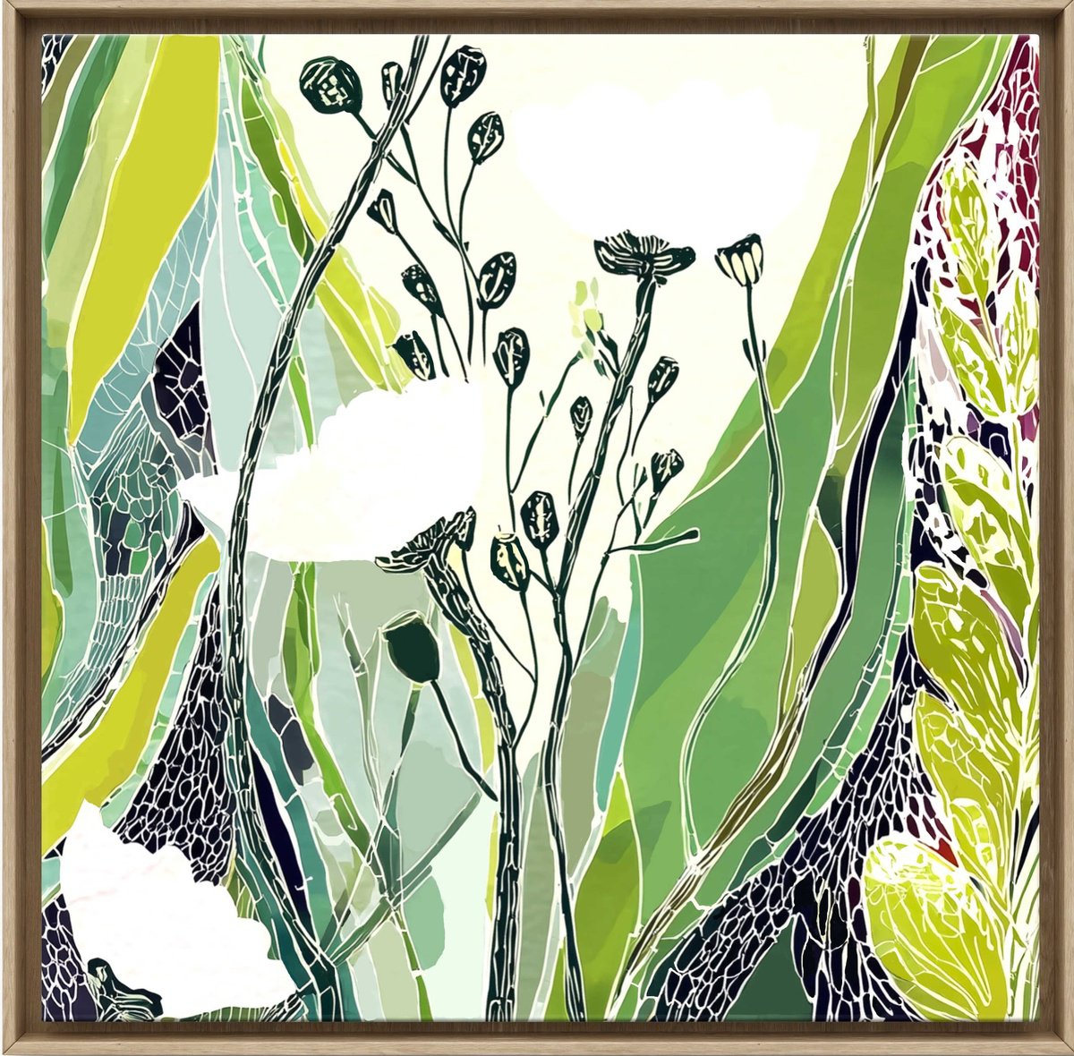 Dance Of Poppies #4 By V+V Kniazievi, 39 X 39, Artwork For Sale On Artfinder