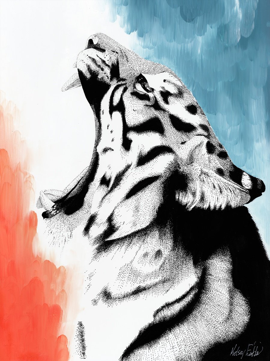 Dreamy Big Cats - Tiger Original by Kelsey Emblow