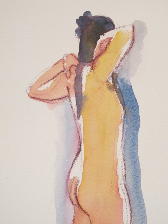 Standing female nude