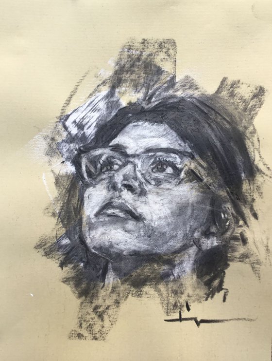 Woman. With Glasses