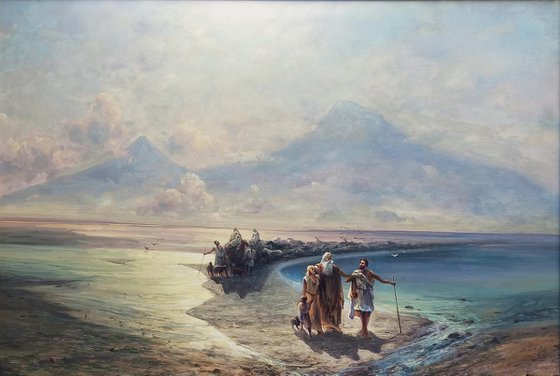 Descent of Noah from Mount Ararat(120x80cm, Inspired by Ayvasovsky)