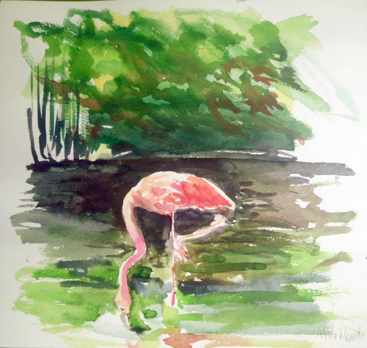 Flamingo. by Mag Verkhovets