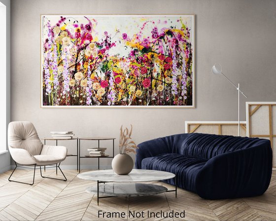 Roseberry Fields Abstract Floral Landscape