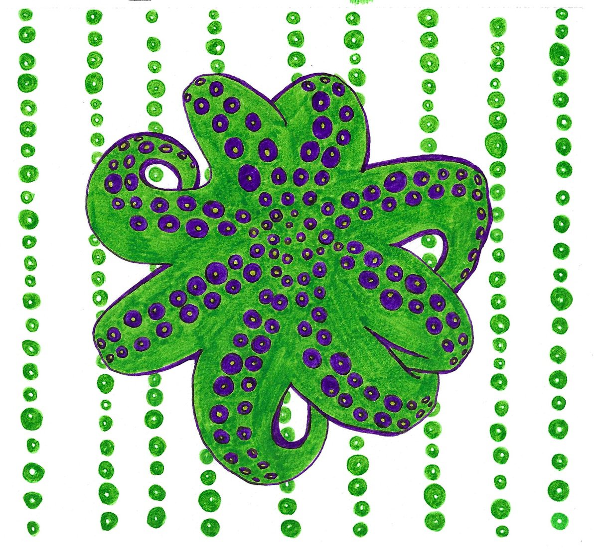 Green octopus by Andromachi Giannopoulou