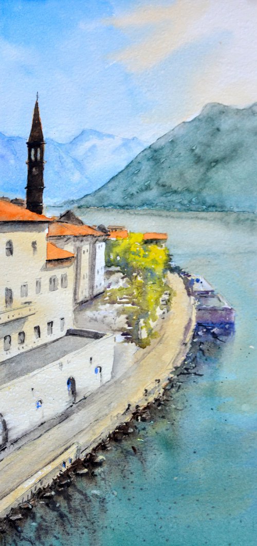Montenegro #44 17x36 cm 2019 by Nenad Kojić watercolorist
