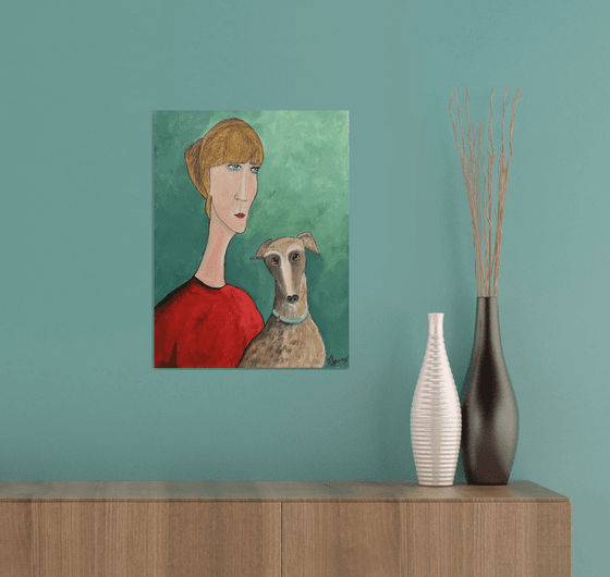 Girl and her Dog