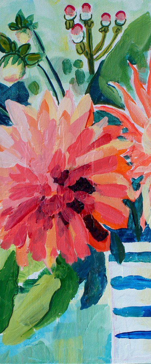 Dahlia Stems by Julia Rigby