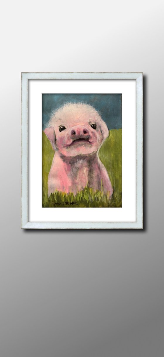 Cute Little Piggy 10x7