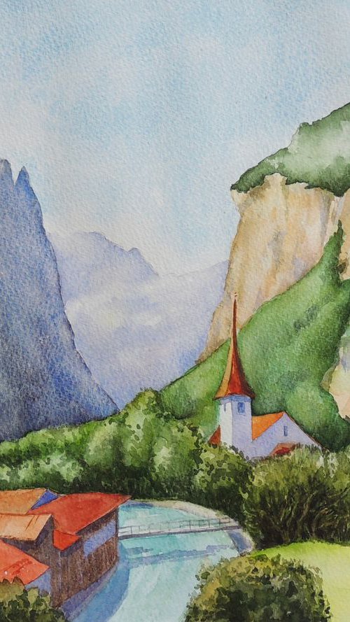 Lauterbrunnen - Commission by Krystyna Szczepanowski