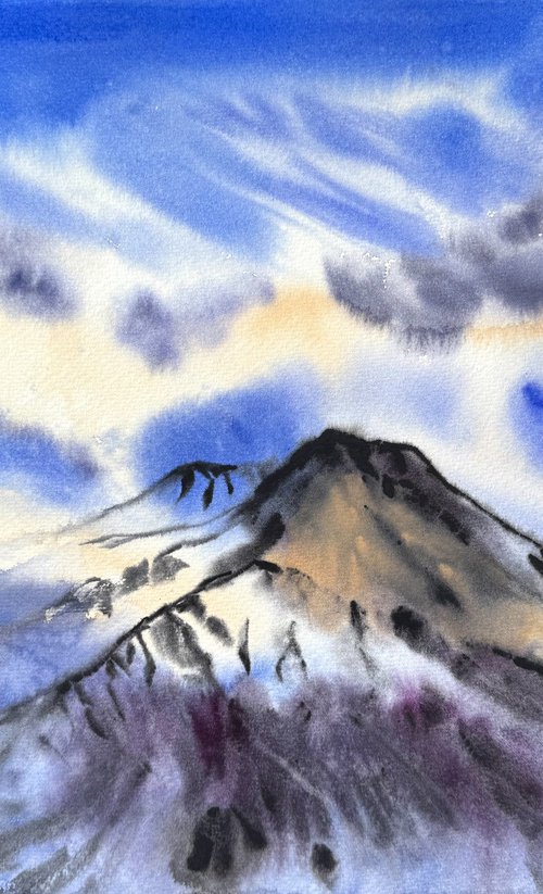 Majestic clouds Volcano Etna by Yuliia Sharapova