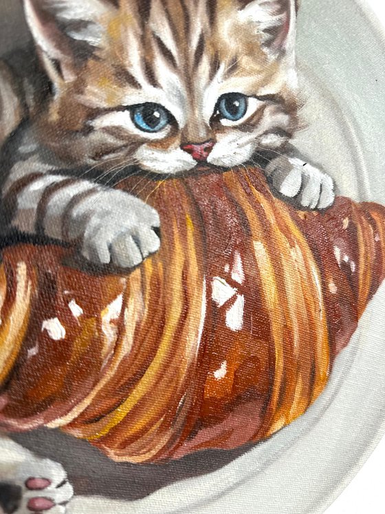 On a Croissant Plate