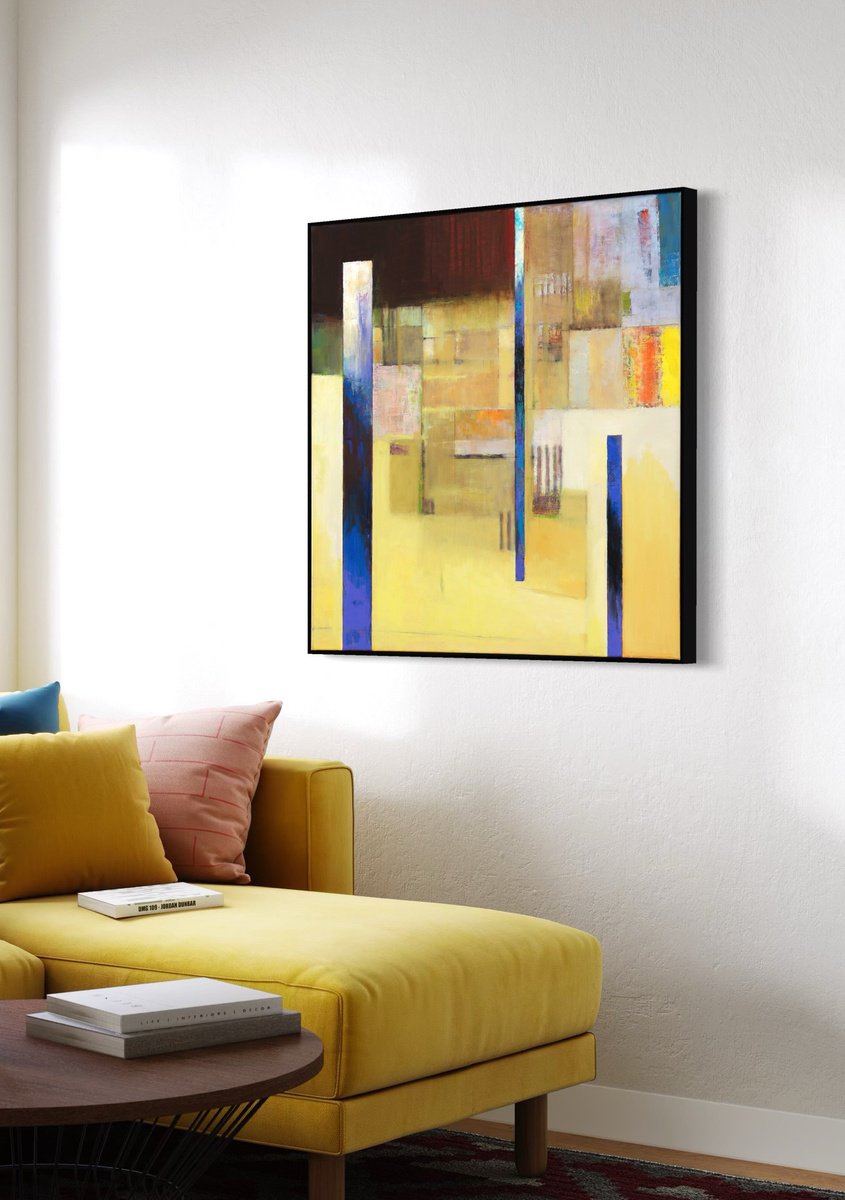 Linear Abstract #1 By Bo Kravchenko, 37 X 37, Artwork For Sale On Artfinder