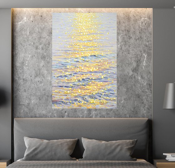 Shimmering water.