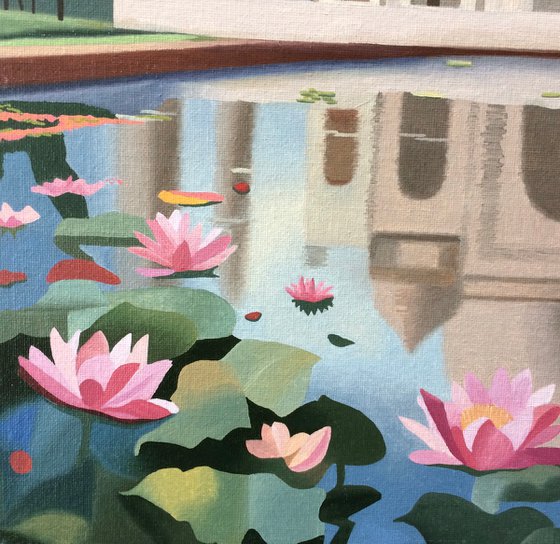 Taj Mahal With Lotus