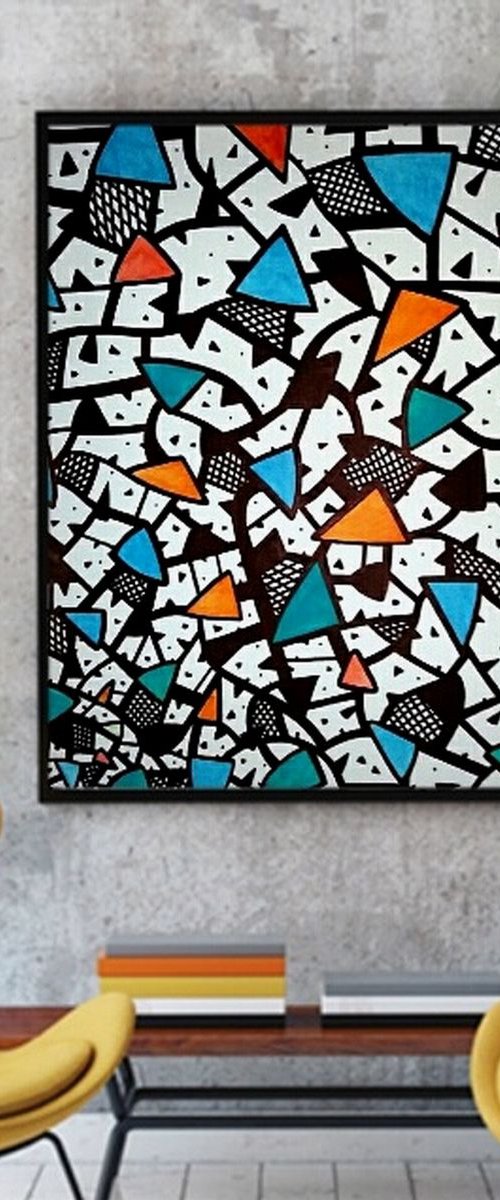 Station to station #3 (80 x 101 x 0,1 cm) by Riccardo Ticco Capparella