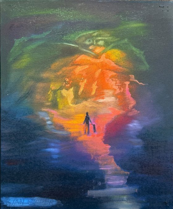 Walking Dog At Dawn