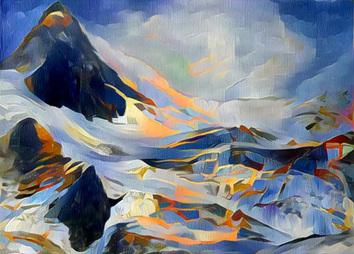 Montagnes celestes N2 by Danielle ARNAL