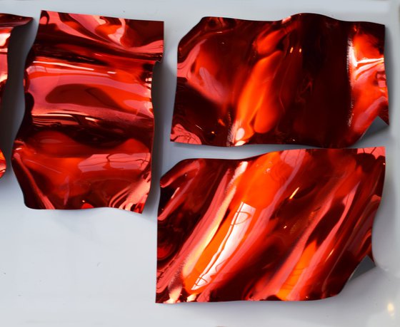 Scattered leaves In Red