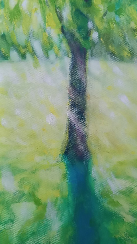 Light walking on the lawn III