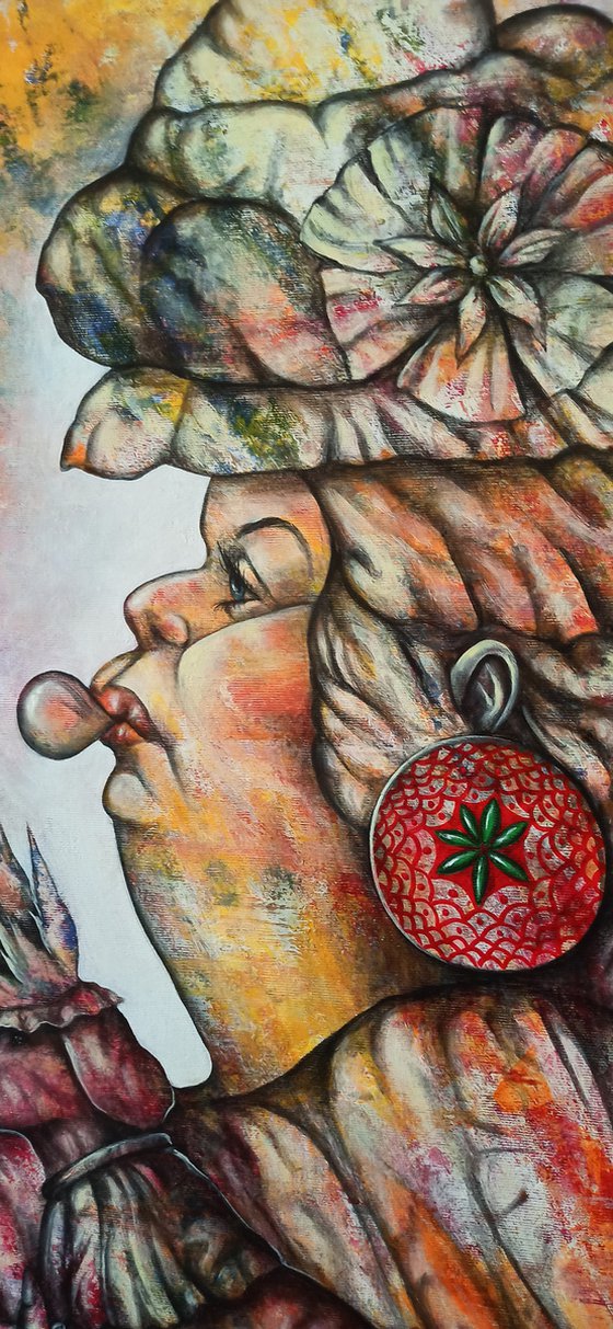 Childhood memory 37x77cm ,Acrylic/canvas, ready to hang