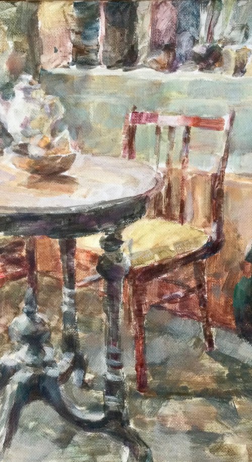 In the artist's studio by Liudmyla Chemodanova