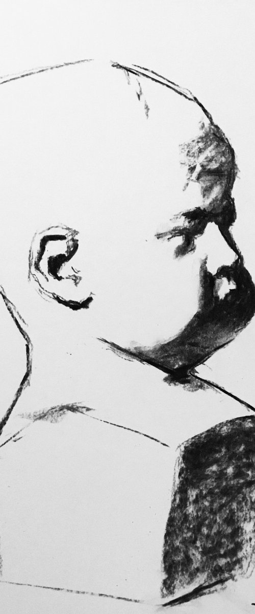 Charcoal Study #3 inspired by Charles Bargue by Dominique Dève