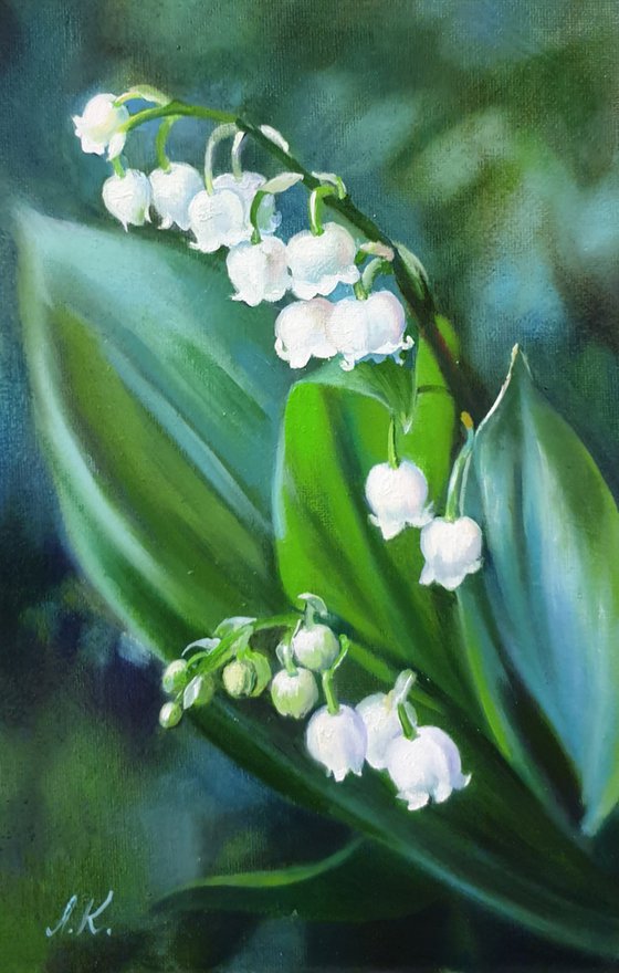 Delicate lilies of the valley.