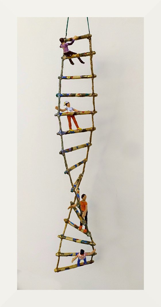 Climbing the DNA double helix ladder