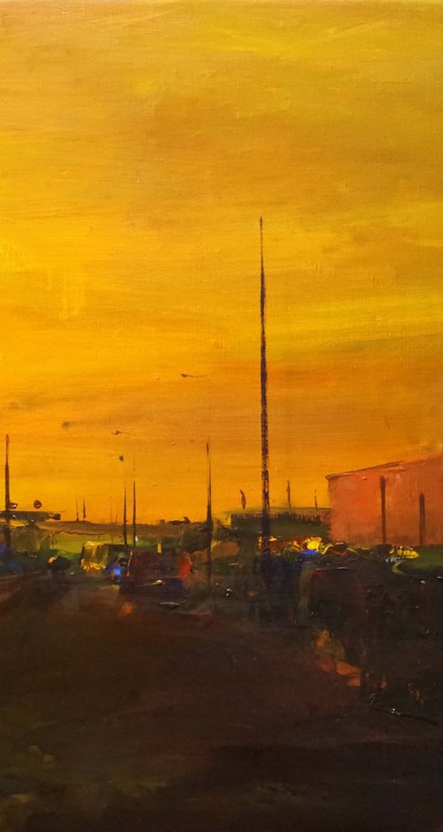 Pompadour sunset by Manuel Leonardi