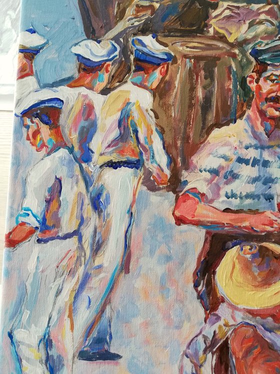 Sailors Taking a Break