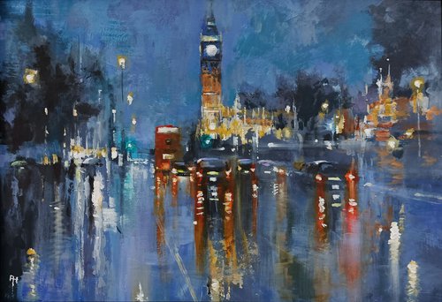 London Nights, Westminster by Alan Harris