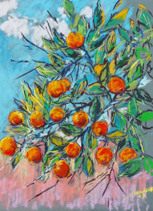 Orange tree by Silvia Flores Vitiello