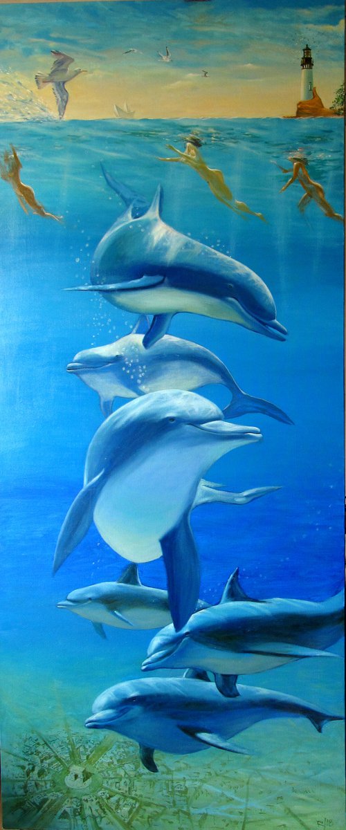 Why do dolphins smile so mysteriously? by Serhiy Roy