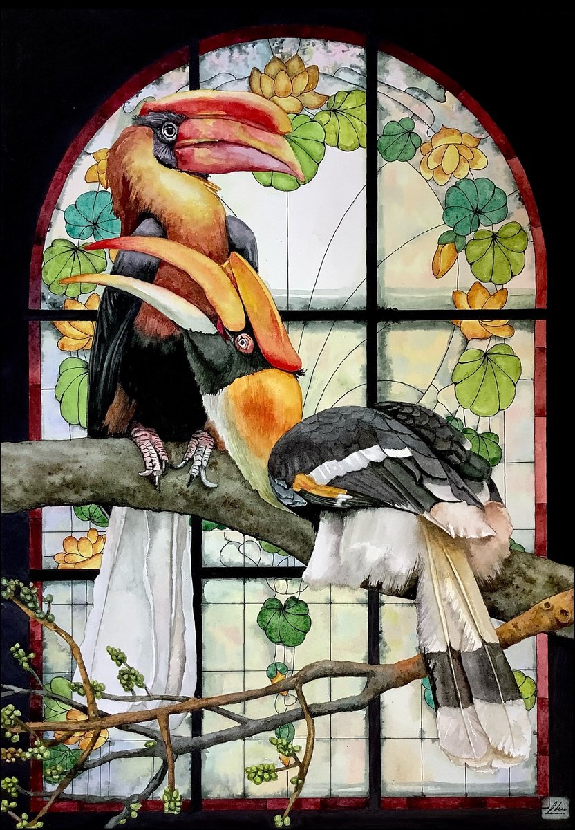 Great Hornbills by Lisa Lennon