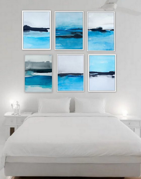 Landscape, set of 6